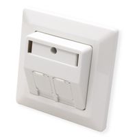 ROLINE Embase pour modules, 2 ports, pour keystones