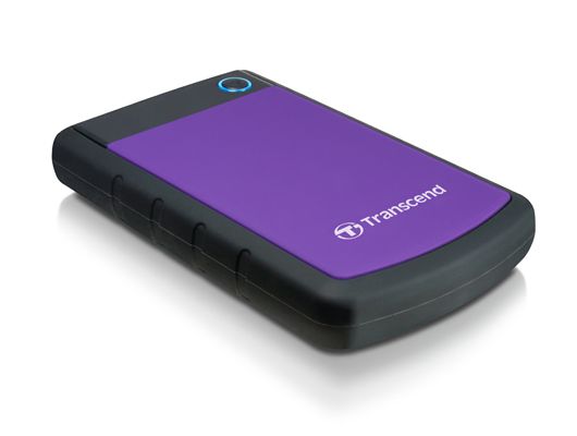 Transcend StoreJet 25H3P (USB 3.0), 2TB disque dur externe 2000 Go Noir, Violet