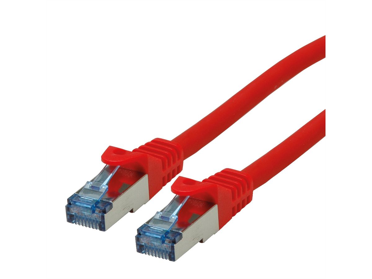 Cordon ROLINE S/FTP(PiMF) Cat.6A / 10 Gigabit, LSOH, Component Level, rouge, 20 m