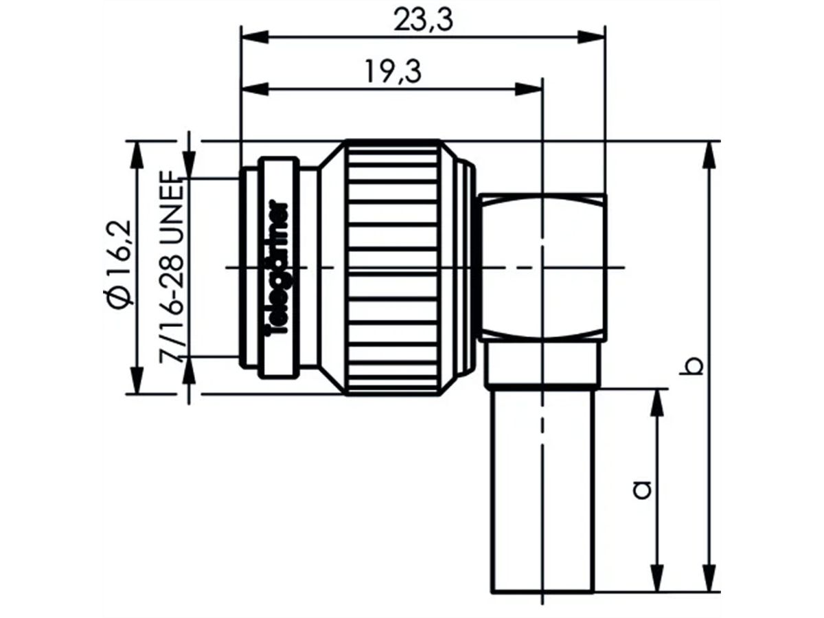 TELEGÄRTNER Connecteur à sertir TNC 50 Ohm pour RG-316/U