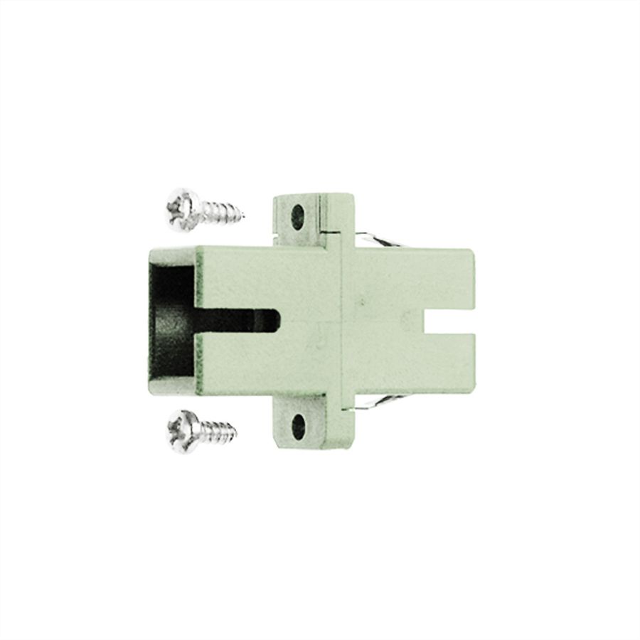 TELEGÄRTNER  Coupleur SC, Multimode, Manchon en céramique, boîtier en plastique, beige, Z77