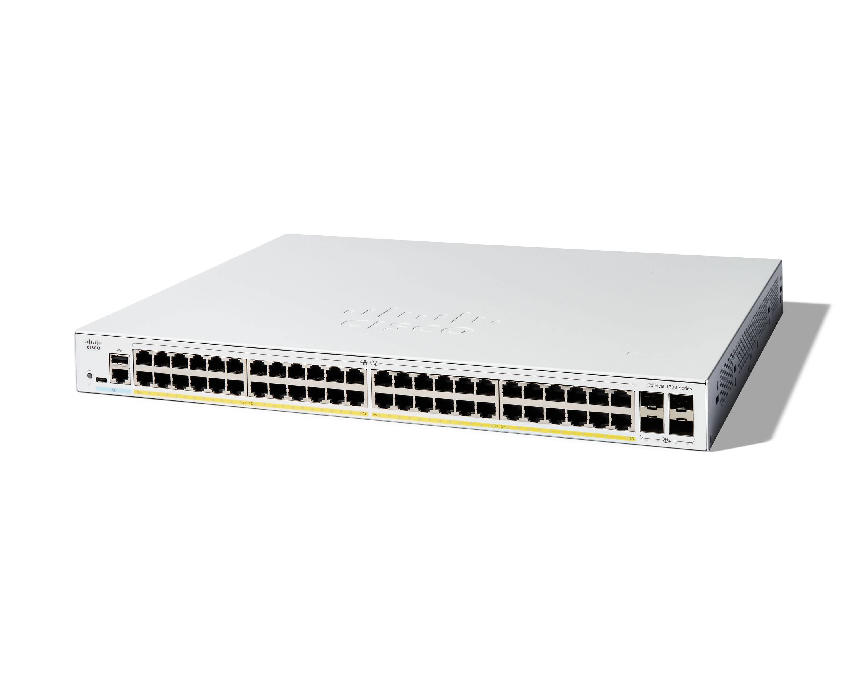 Cisco C1300-48P-4X commutateur réseau Géré L2/L3 Gigabit Ethernet (10/100/1000) Blanc