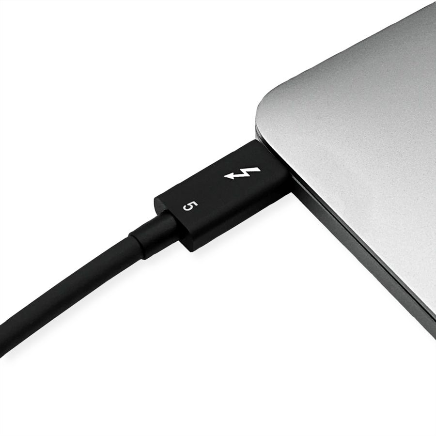ROLINE Câble Thunderbolt™ 5 USB type C, M/M, 8K UHD-2, 80Gbit/s, 240W, passif, noir, 0,5 m