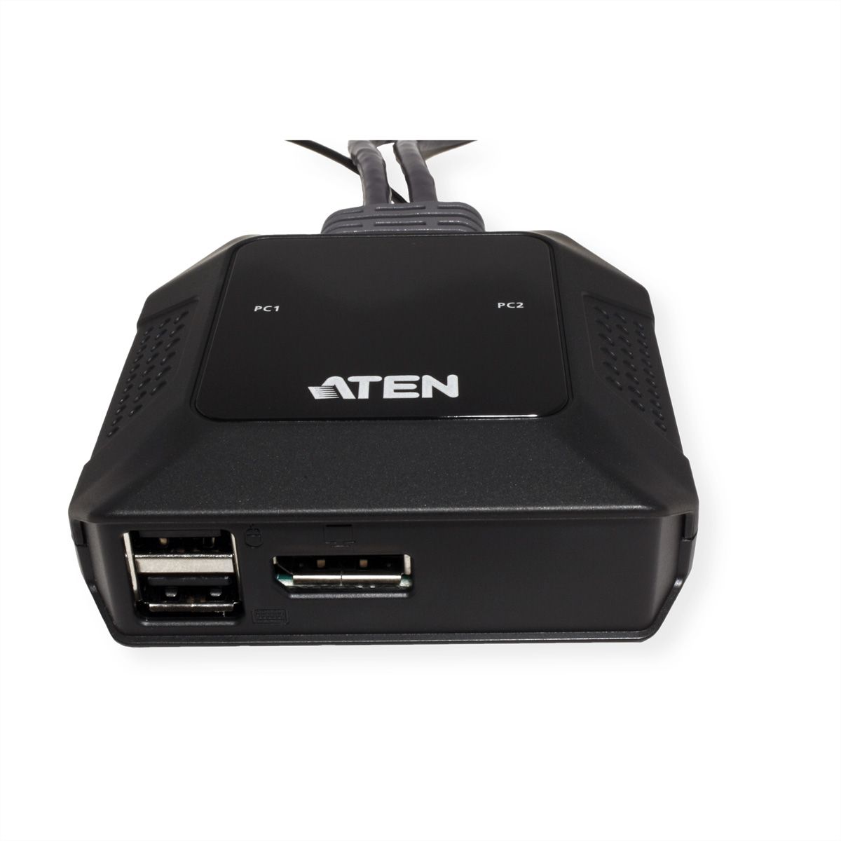 ATEN US3312 Commutateur KVM DisplayPort 4K 2 ports USB-C avec sélecteur de port à distance