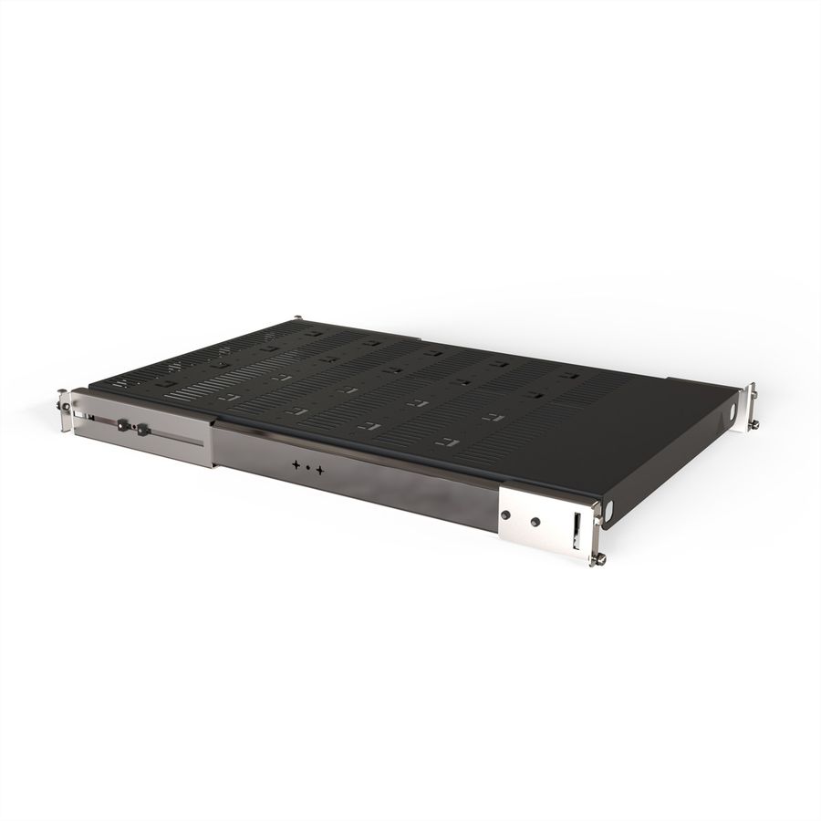 SCHROFF Tablette télescopique 19" pour Varistar, Novastar, Eurorack, 70 kg, RAL 7021, 553W 800D