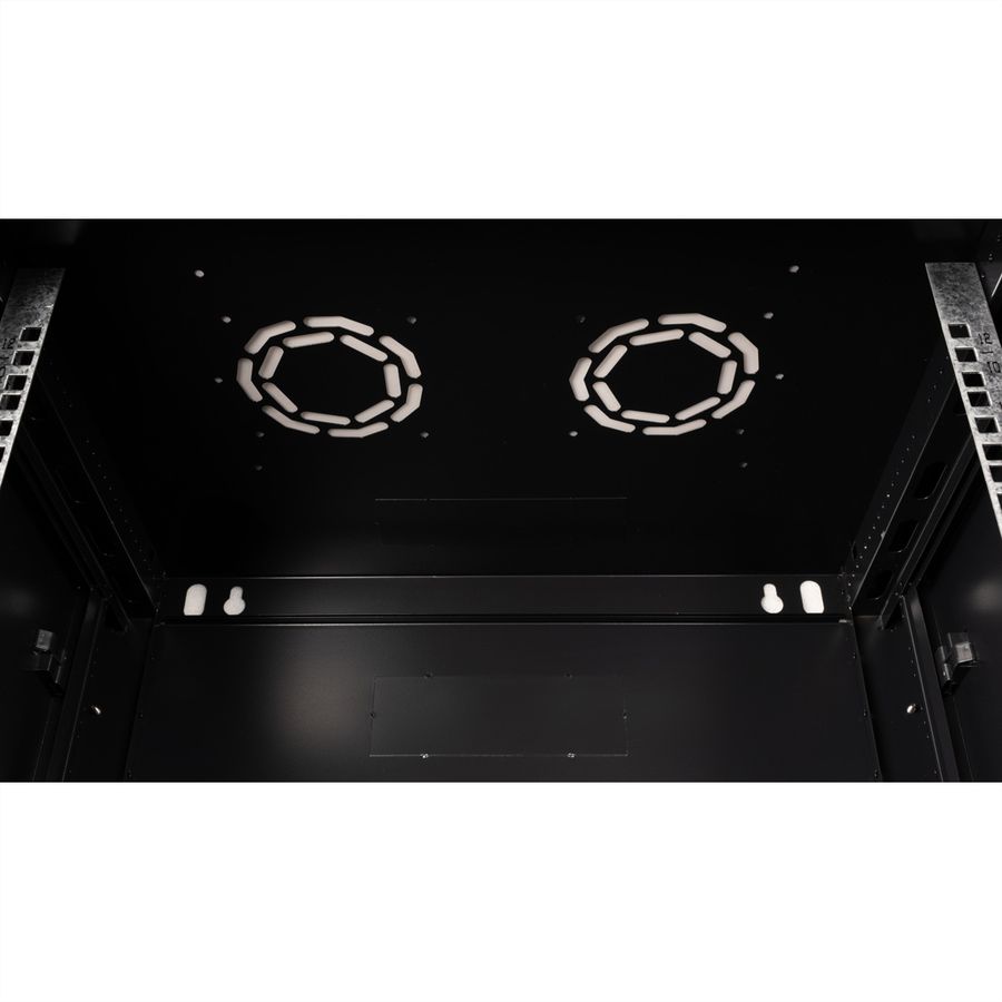 VALUE Boîtier mural 19 pouces 12U, 600 x 450 mm, noir, kit à assembler