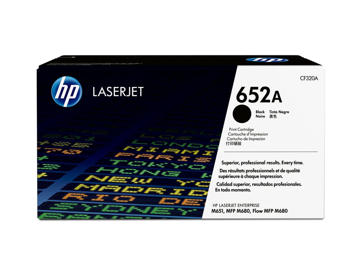 HP 652A toner noir LaserJet authentique