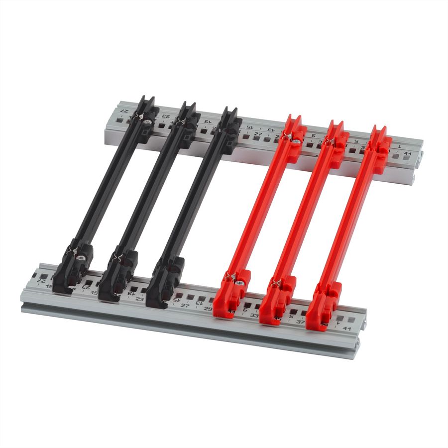 SCHROFF Guide-cartes STD 70T 2MM rouge