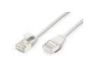 ROLINE Cordon DataCenter U/FTP Cat.6A (Classe EA), LSOH, slim, blanc, 2 m