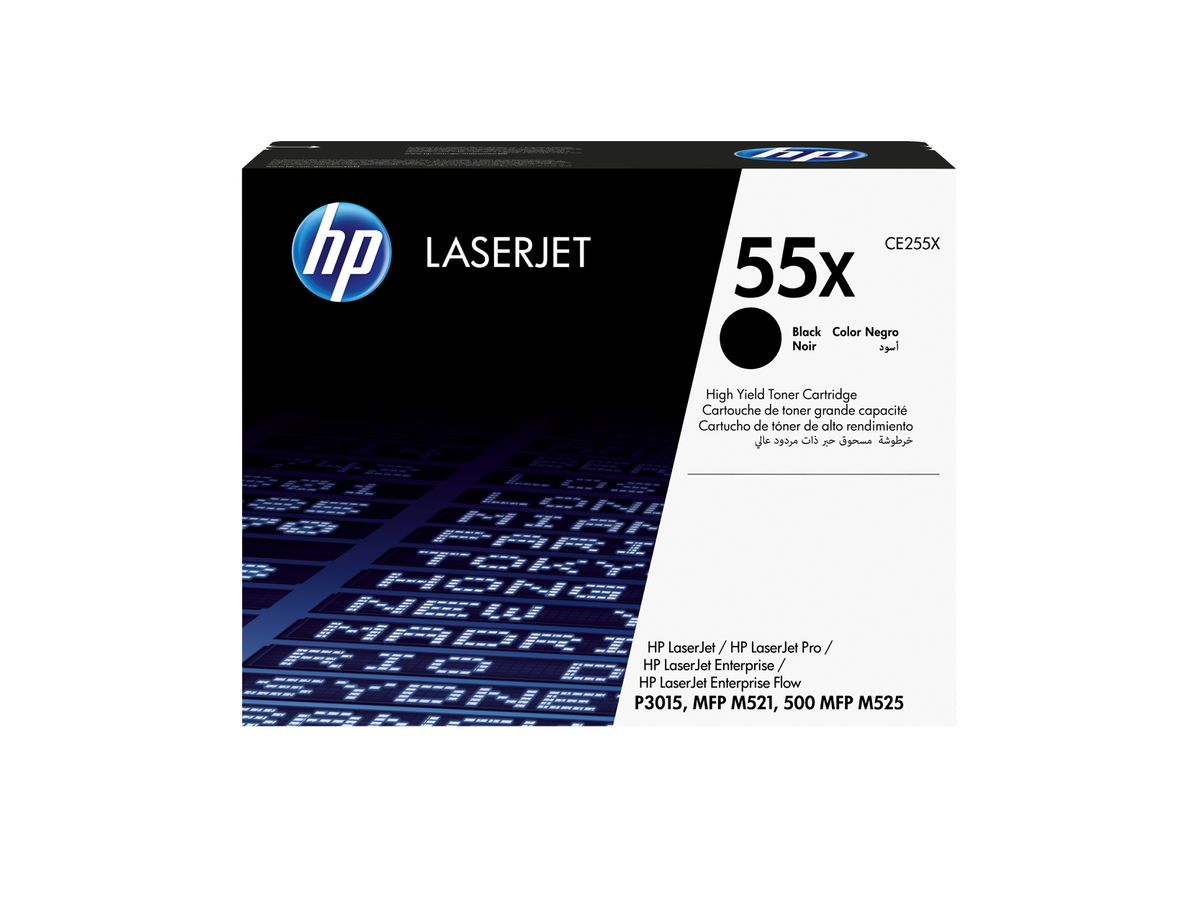 HP 55X toner LaserJet noir grande capacité authentique
