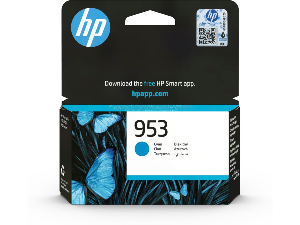 HP 953 Cartouche d’encre cyan authentique