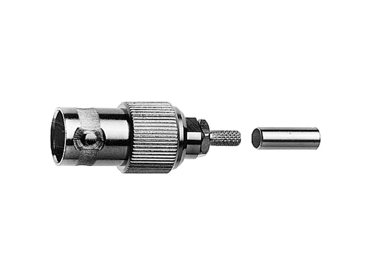TELEGÄRTNER Prise de câble BNC 50 Ohm pour sertissage RG-316/U