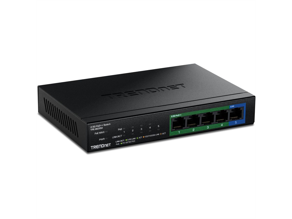 TRENDnet TPE-BG350 Switch PoE++ 2,5G à 5 ports