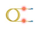 saCon Câble FO duplex 9/125µm OS2, LC/LC, jaune, 10 m
