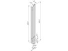 SCHROFF ATCA Face avant, profilé alu, non renforcé avec charge à ressort, à levier, 8 U, 6 HP
