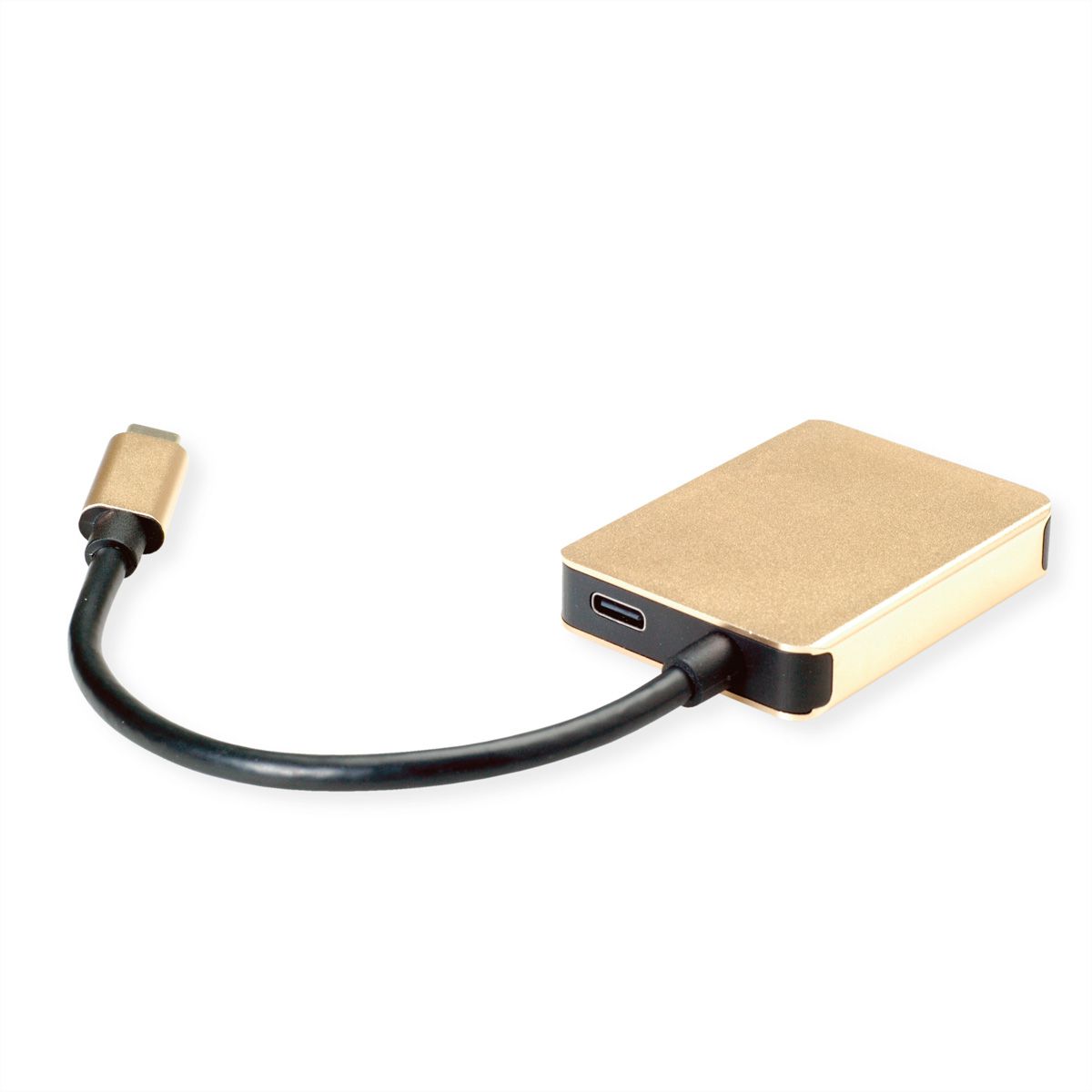 ROLINE GOLD Station d'accueil USB-C, 4K HDMI, 2 ports USB 3.2 Gen 1, 1x USB type C PD (Power Delivery)