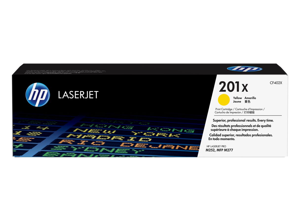 HP 201X toner LaserJet Jaune grande capacité authentique