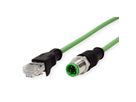 METZ CONNECT Câble Ethernet industriel M12-RJ45, codage D, 10 m