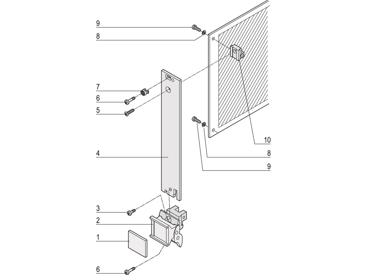 SCHROFF - Kit d'unité enfichable avec poignée d'extraction type 2, non blindé, gris, 3 U, 5 HP