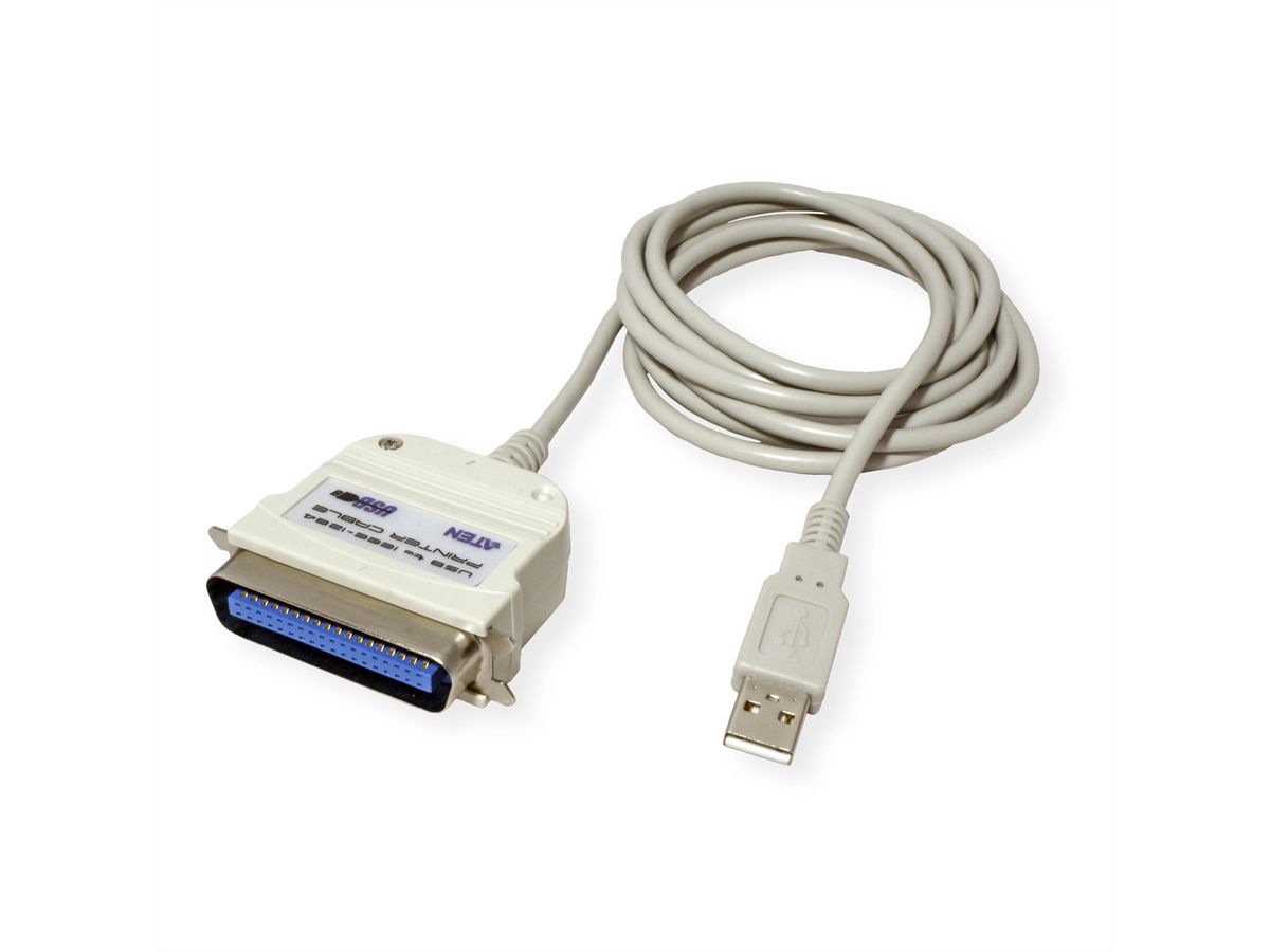 ATEN UC1284B Câble d'imprimante USB-parallèle, 1,8 m
