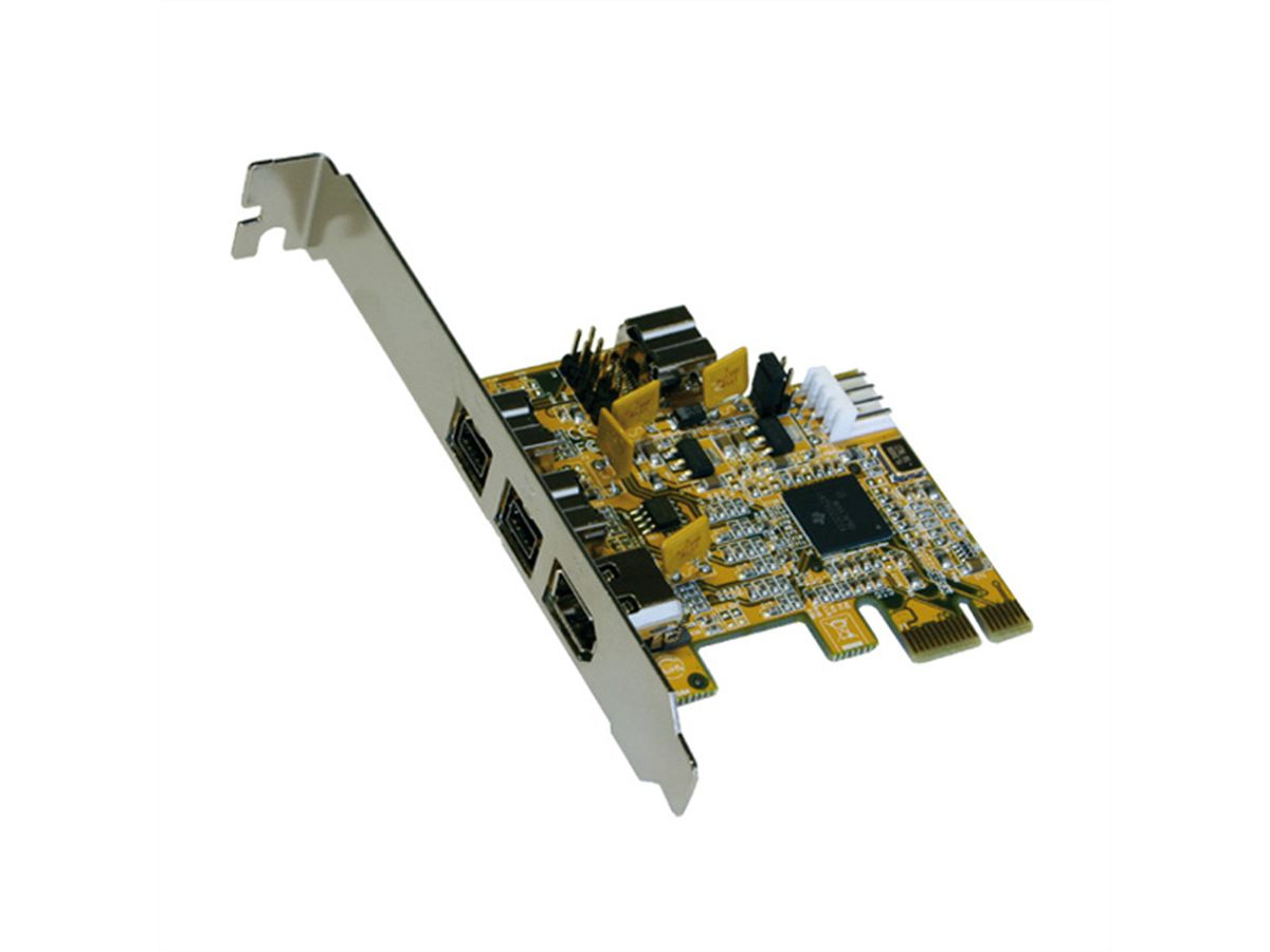 EXSYS Carte EX-16415 PCIe x1, FireWire IEEE1394 - SECOMP France