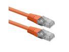 ROLINE Cordon Cat.6 (Classe E), UTP, PoE, orange, 0,3 m
