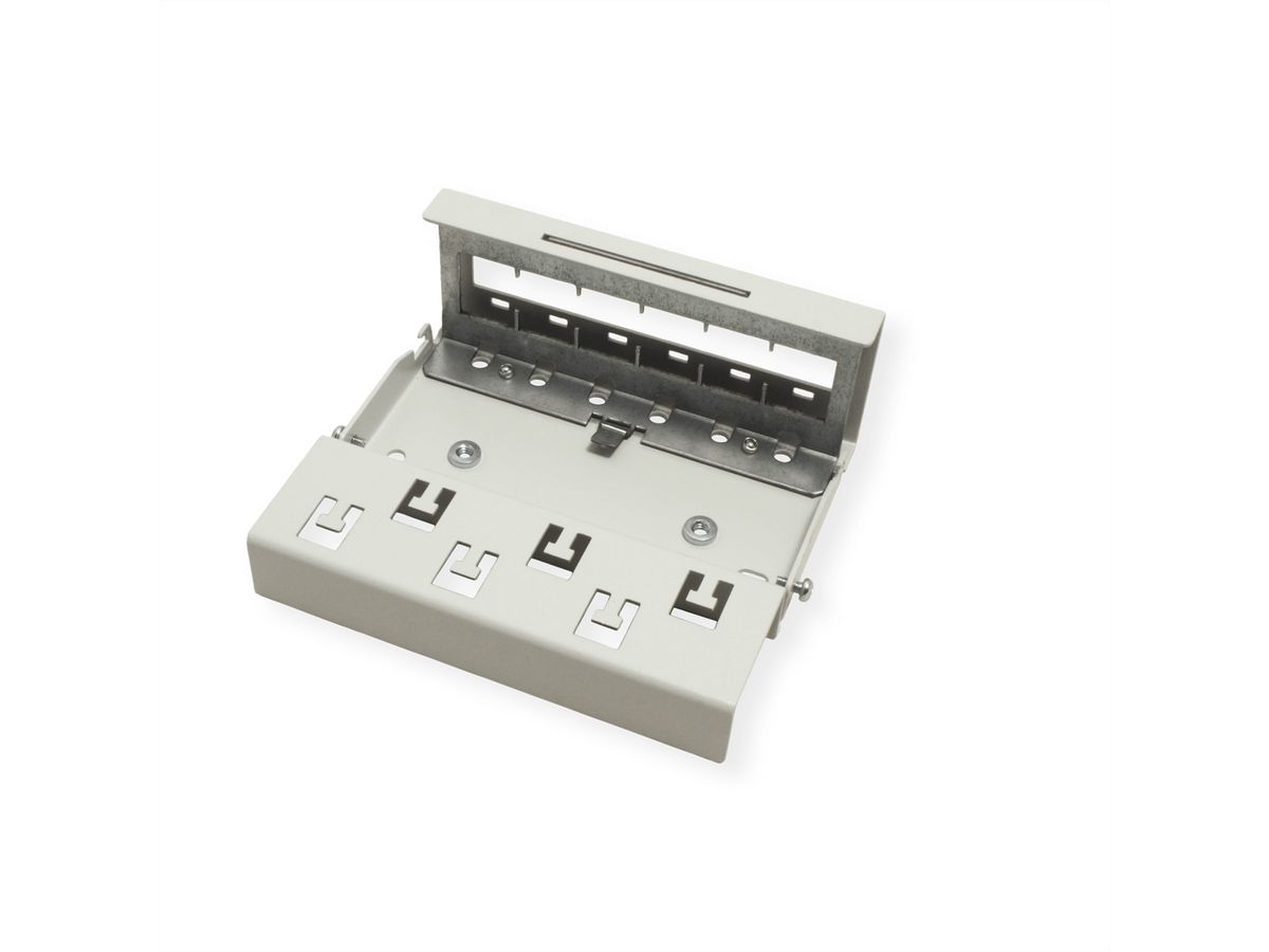 EasyLan panneau vide, pour 6x Keystone, RAL7035