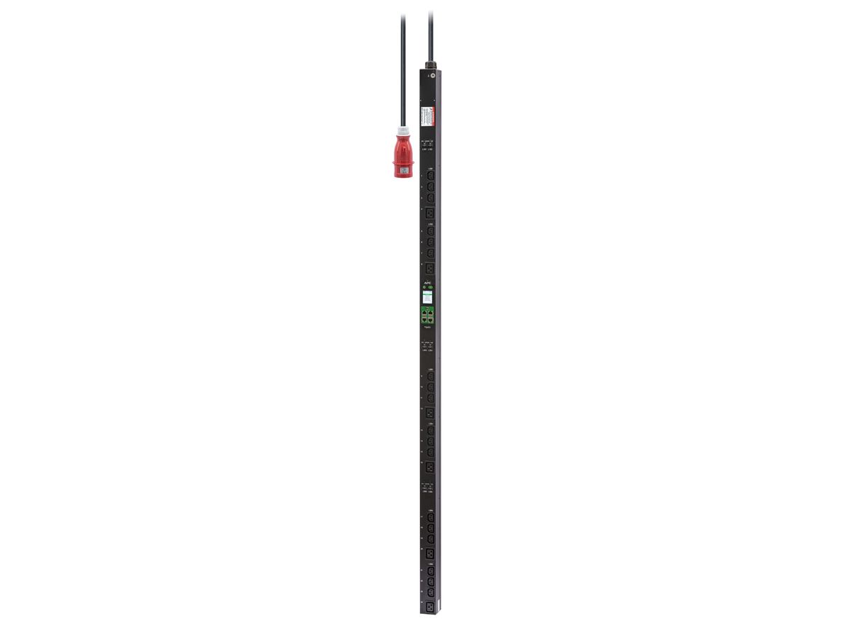 APC Easy Rack PDU, Metered Outlet, 0U, 3 Phase, 22kW, 230V, 32A, (18) C13 and (6) C19 outlets, IEC60309 3P+N+PE inlet