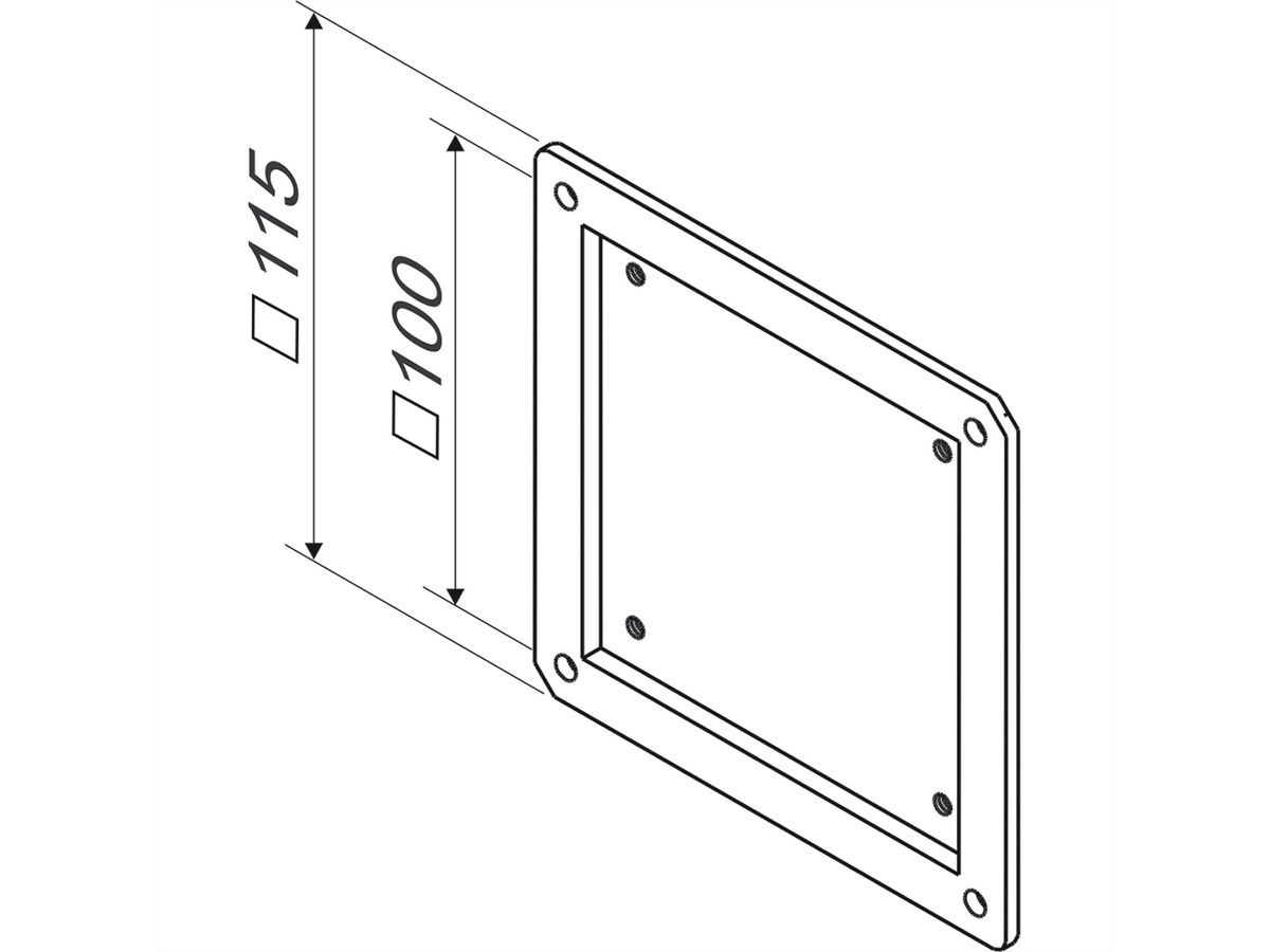 ROLINE Adaptateur VESA 75x75 sur 100x100