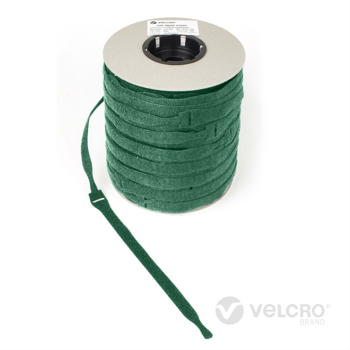 VELCRO® One Wrap® Strap 20mm x 150mm, 750 pièces, vert