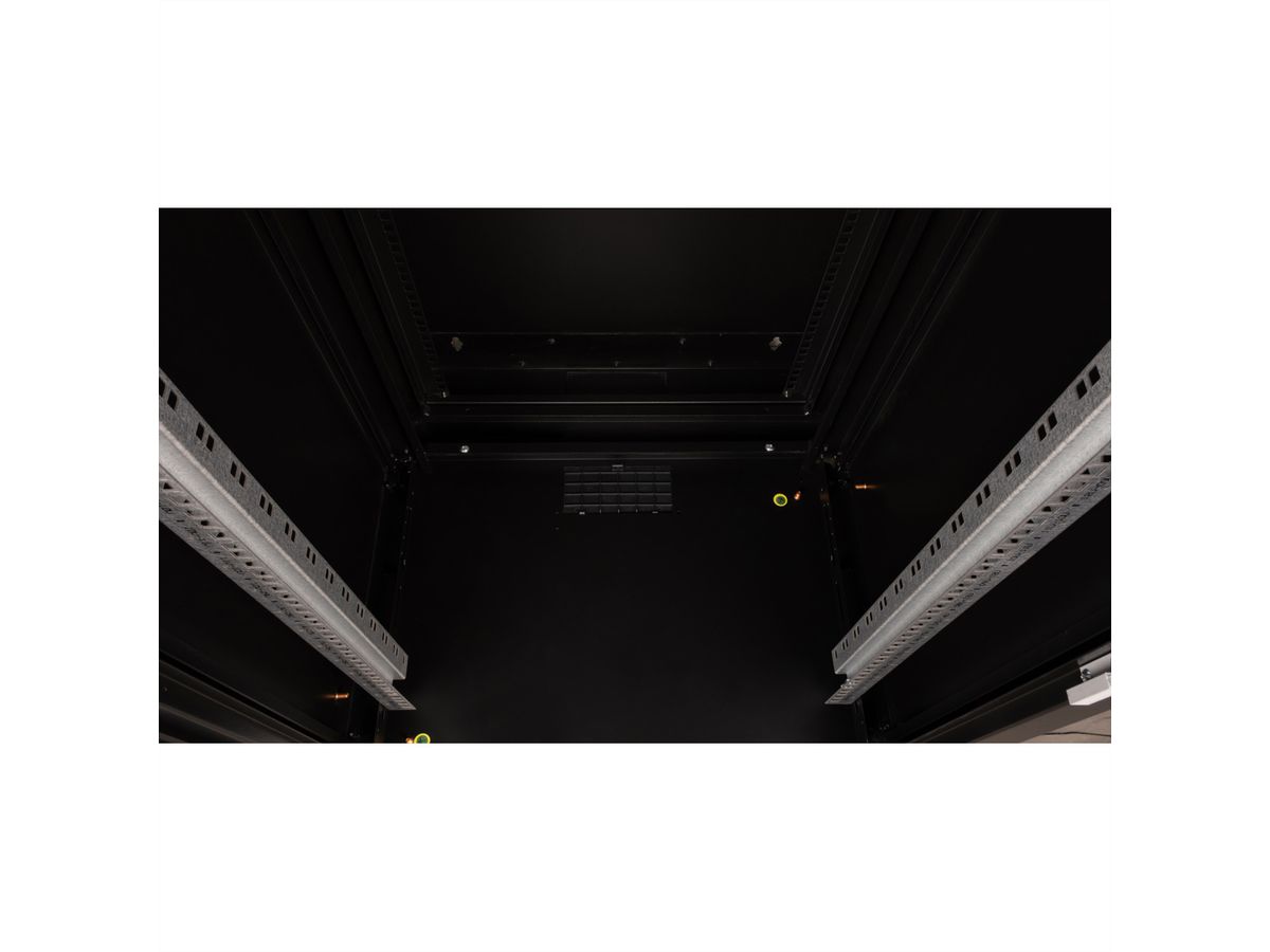 ROLINE 19" Boîtier mural Pro 20U, 600x600 LxP pivotant en 2 parties noir