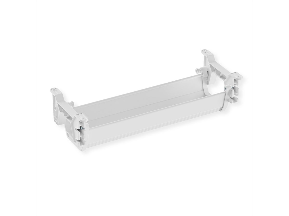 ROLINE Easy2Open Canal de câbles, montage sous le bureau, blanc, 44,9 cm