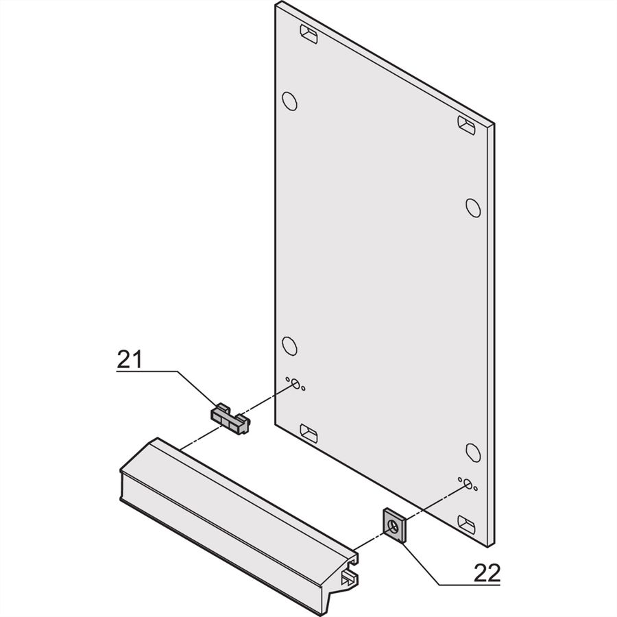 SCHROFF Plug-In Unit Clip de fixation pour poignée d'extraction