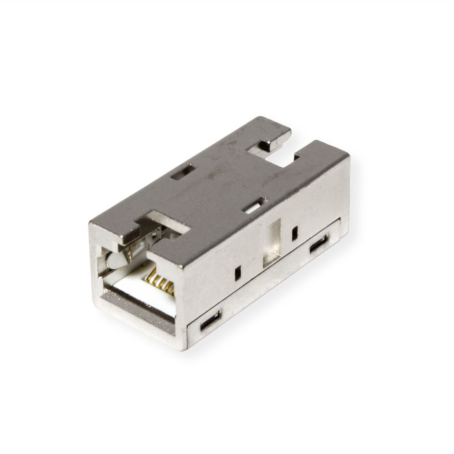 ROLINE Coupleur RJ-45 blindé, Cat.6A (Classe EA), boîtier métallique