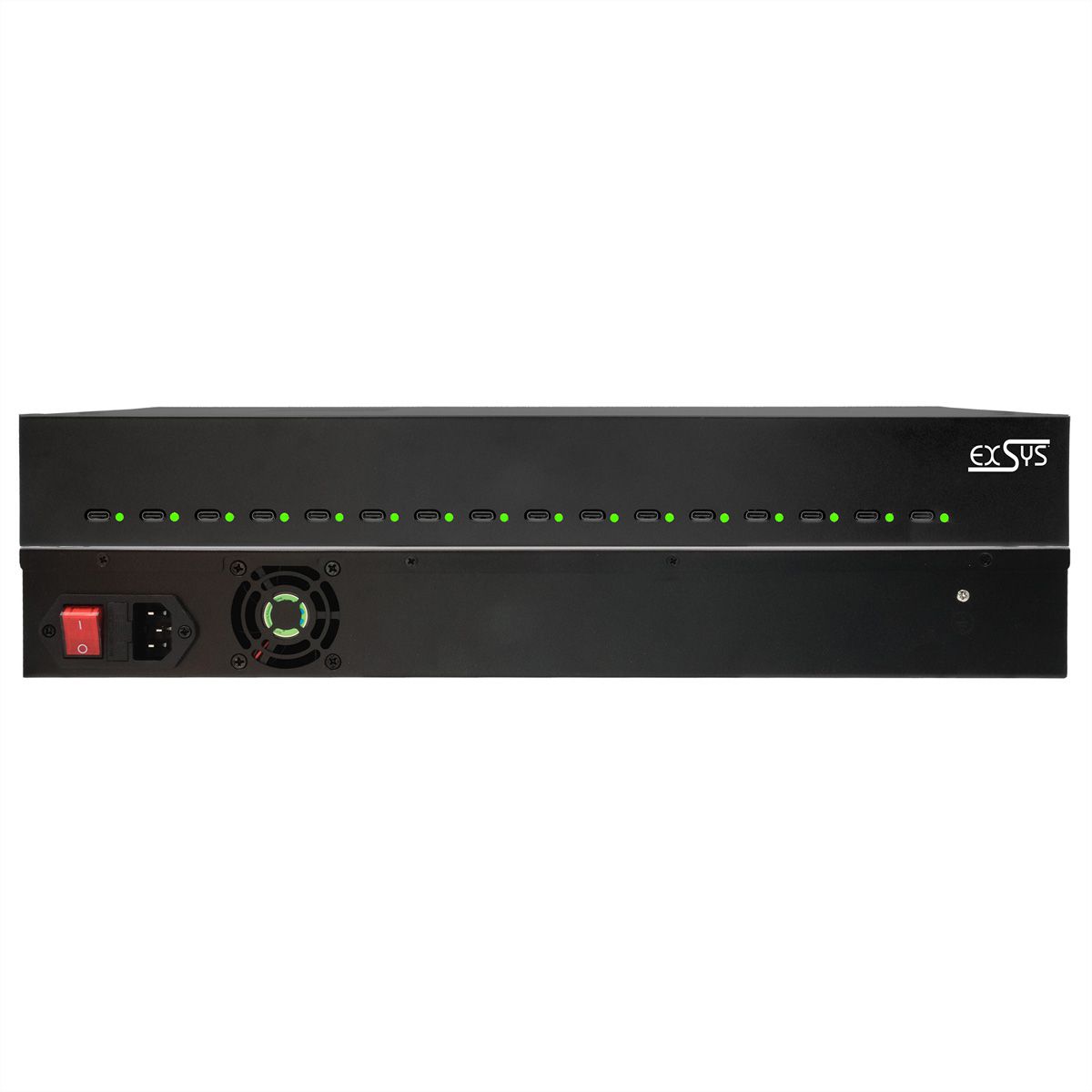 EXSYS EX-11016 Station de charge 16 ports USB-C haute puissance 480W