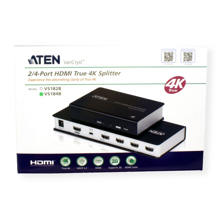 ATEN VS184B Répartiteur HDMI True 4K à 4 ports