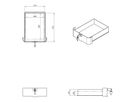 DATAFLEX Bento® desktop locker, 500, blanc