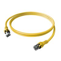 Cordon EasyLan DualBoot PushPull IP20, Cat.6A (Classe EA), S/FTP, jaune, 1,5 m