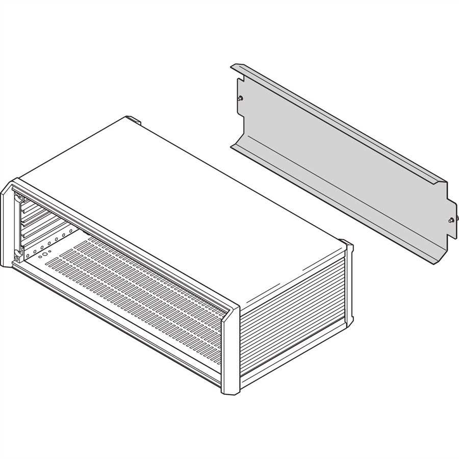 Capot arrière PropacPRO SCHROFF, 4 U, 63 CV