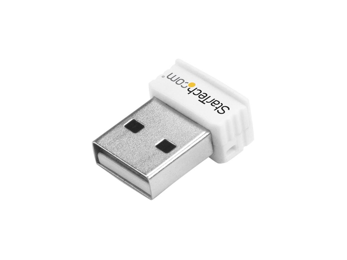 StarTech.com Mini Clé USB Sans Fil N 150 Mbps - Adaptateur USB WiFi 802.11n/g 1T1R - Blanc