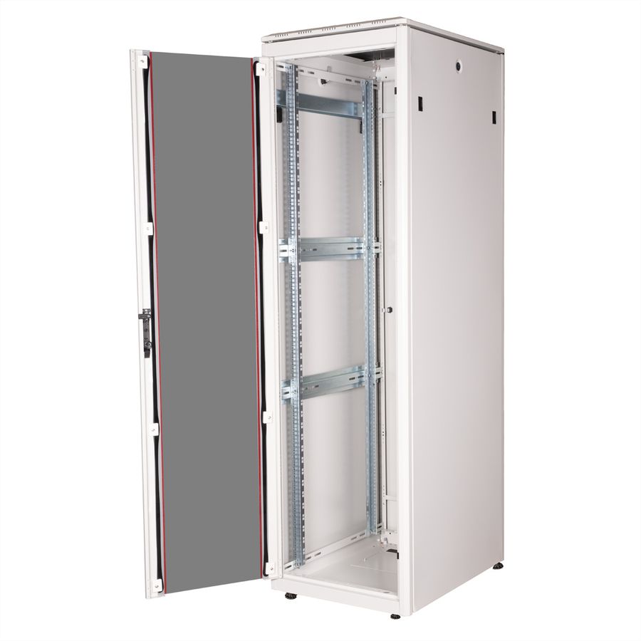 ROLINE 19" Baie réseau Pro 42U, 600x800 LxP Porte verre gris