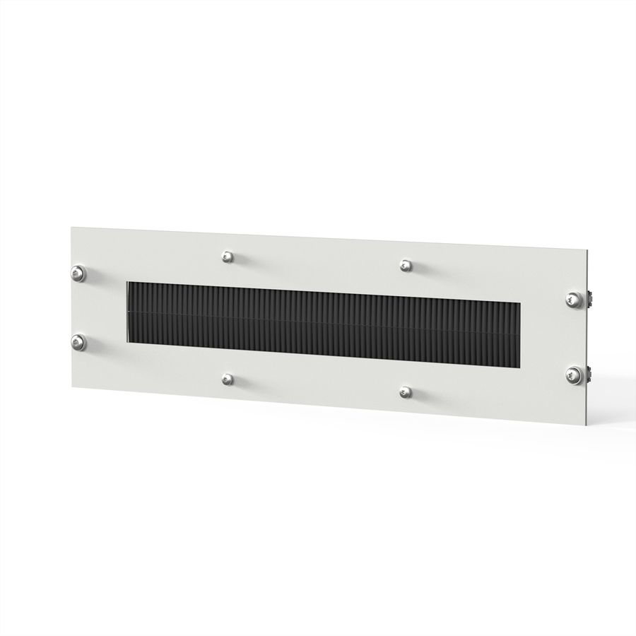 SCHROFF Chemins de câbles pour Novastar et Eurorack, RAL 7035, vissé, 3 U