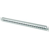 TELEGÄRTNER Panneau avant 19" 1 HE, sans borne de mise à la terre., pour panneau 24x RJ45, vide