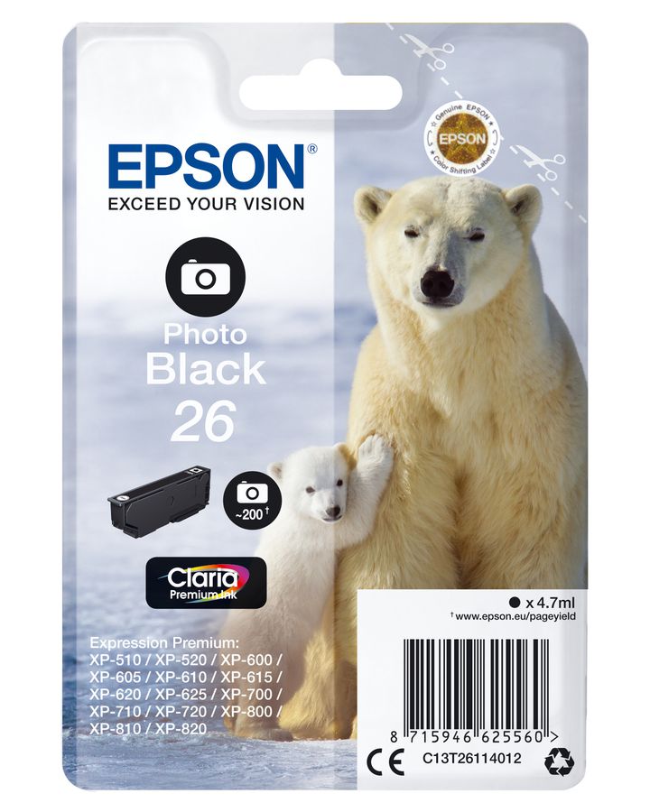 Epson Polar bear Cartouche "Ours Polaire" - Encre Claria Premium N Photo