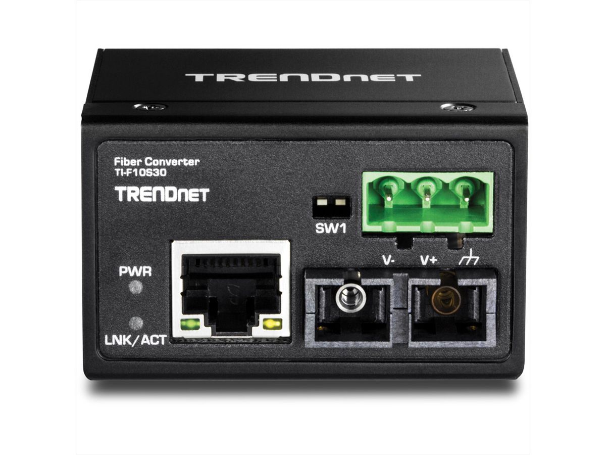 TRENDnet TI-F10S30 Convertisseur FO industriel SC 100Base-FX monomode (30 km)