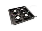 ROLINE Unité de ventilation 4 ventilateurs, thermostat, noir