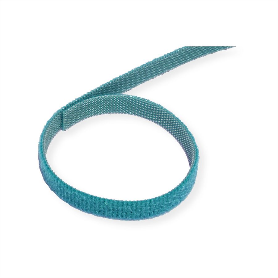 VELCRO® One Wrap® Bande 10 mm, turquoise, 25 m