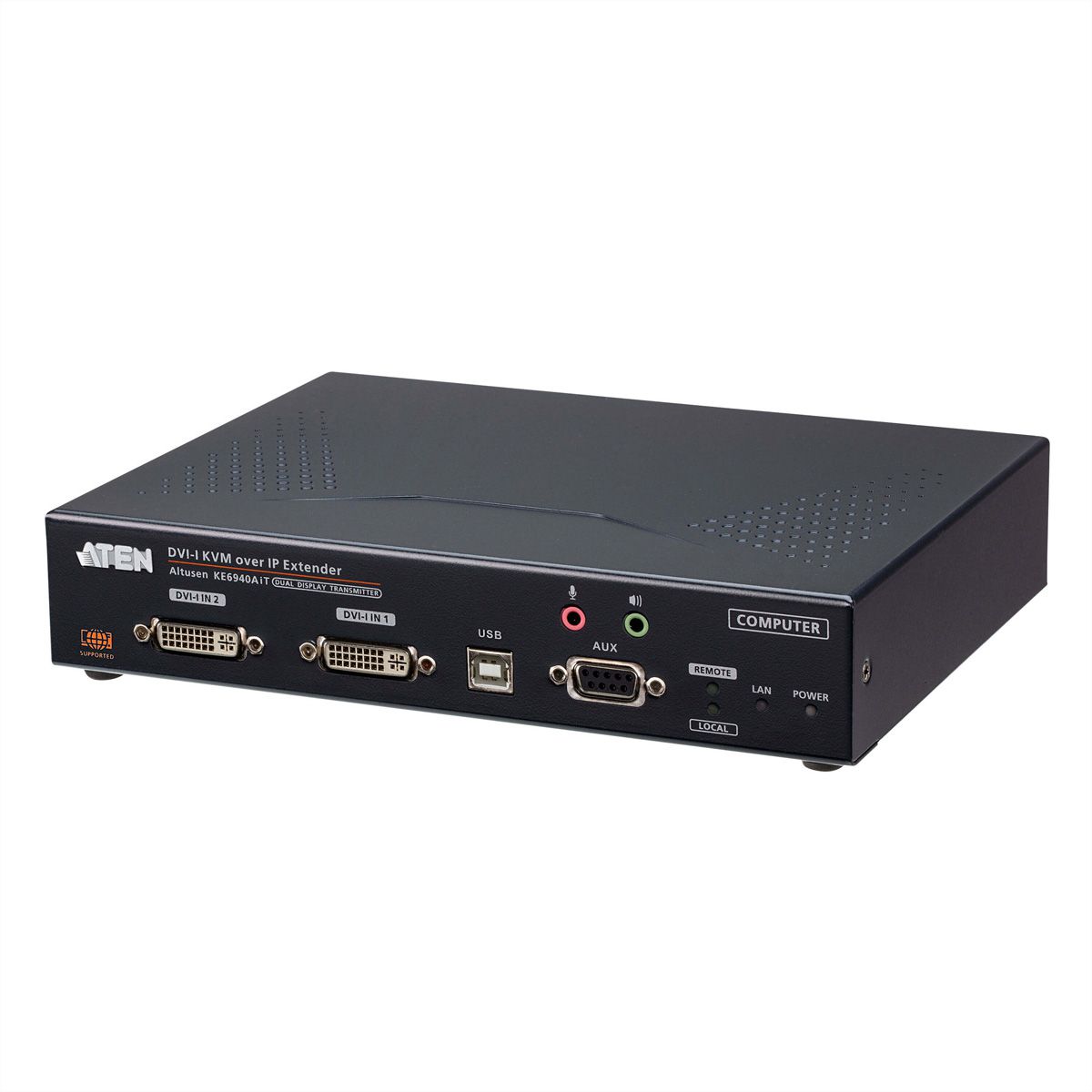 ATEN KE6940AIT Émetteur KVM double affichage DVI-I sur IP avec accès à Internet
