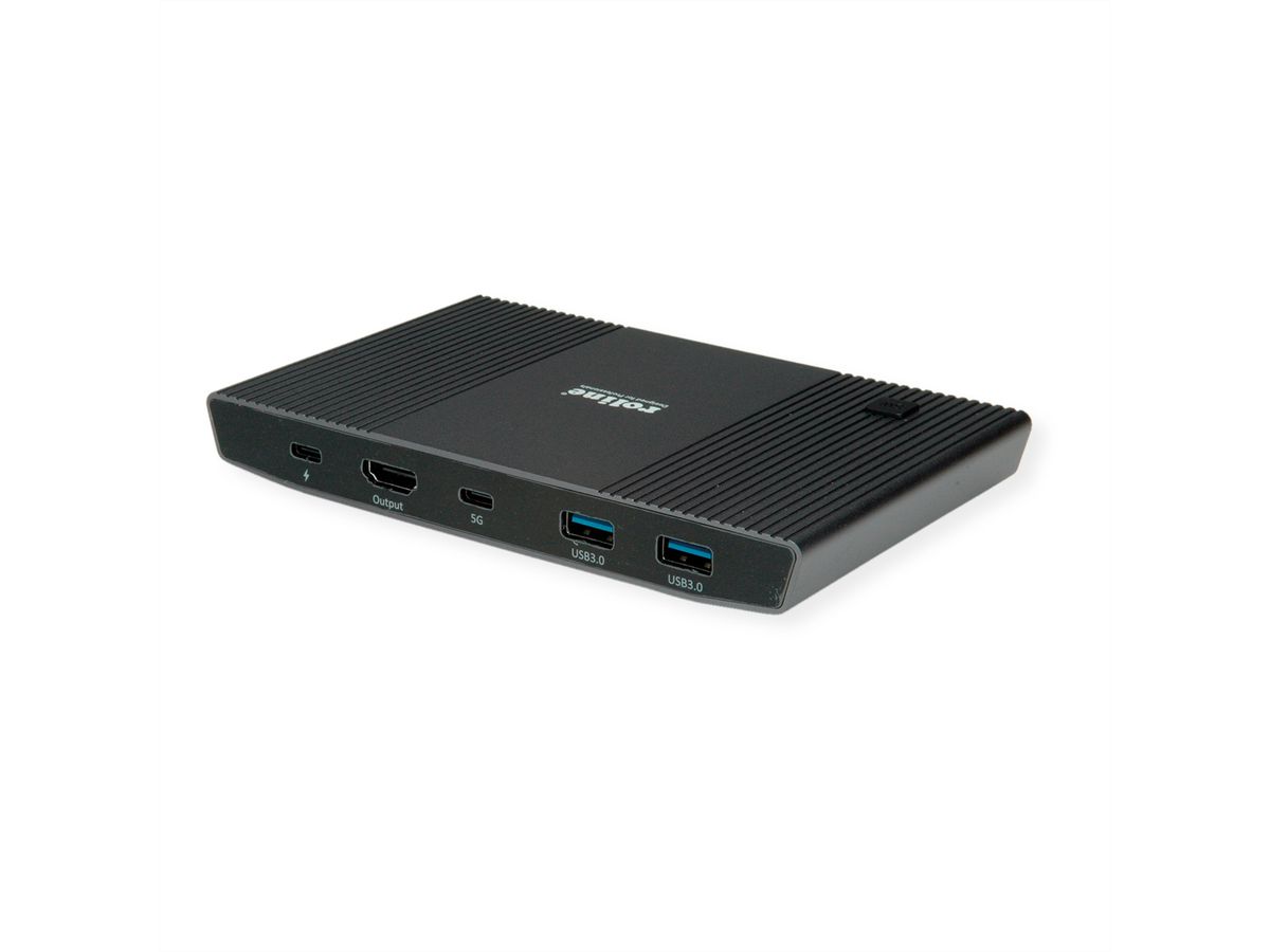 ROLINE Switch KVM, 2 PCs, HDMI 4K, USB