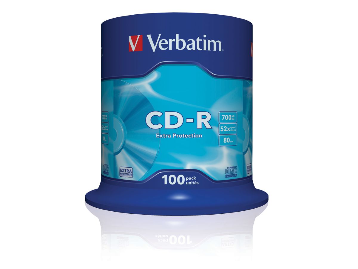 Verbatim CD-R Extra Protection CD-R 700Mo 100pièce(s)